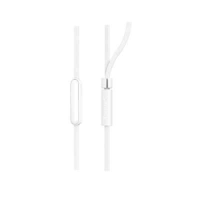 Philips In-Ear Headphones with mic TAE1105WT/00 powerful 8.6mm drivers, White