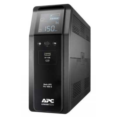 APC BACK UPS PRO BR 1600VA, SINEWAVE,8 OUTLETS, AVR, LCD INTERFACE