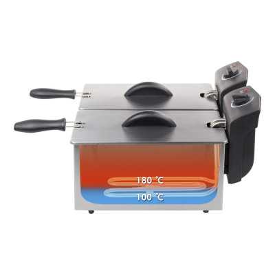 Tristar | FR-6937 | Double Fryer | Power 2 x 1800 W | Capacity 6 L