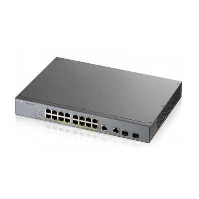 ZYXEL GS1350-18HP, 18 PORT MANAGED CCTV POE SWITCH, LONG RANGE, 250W (1 YEAR NCC PRO PACK LICENSE BUNDLED)