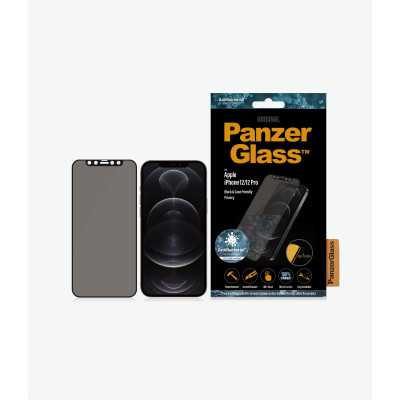 PanzerGlass | Apple | For iPhone 12/12 Pro | Glass | Black | Case Friendly | Privacy glass