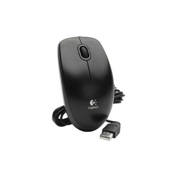 LOGITECH B100 optical Mouse black USB for Business OEM