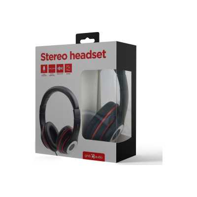 Gembird | Stereo headset, "Los Angeles" + microphone, passive noise canceling | Black