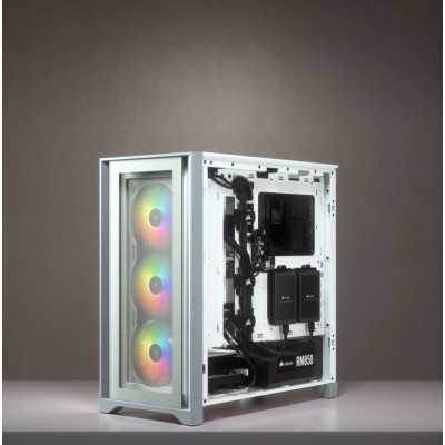 Corsair | Tempered Glass Mid-Tower ATX Case | iCUE 4000X RGB | Side window | Mid-Tower | White | Power supply included No | ATX