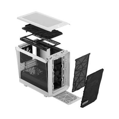 Fractal Design | Meshify 2 Nano | Side window | White TG clear tint | ITX | Power supply included No | ATX