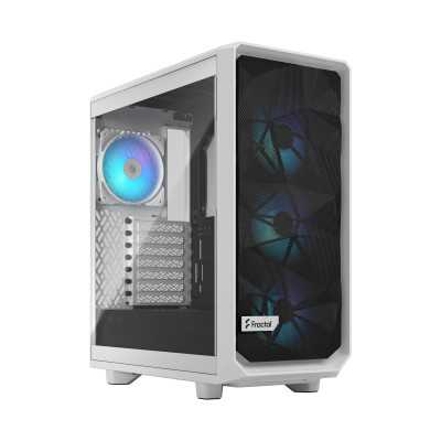 Fractal Design | Meshify 2 Compact RGB | Side window | White TG Clear | Mid-Tower | Power supply included No | ATX