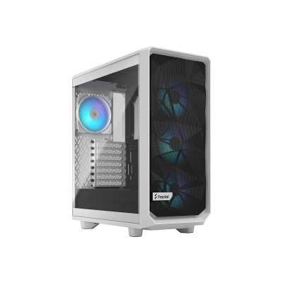 Fractal Design | Meshify 2 Compact RGB | Side window | White TG Clear | Mid-Tower | Power supply included No | ATX