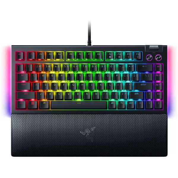 Razer | BlackWidow V4 75% | Mechaninė žaidimų klaviatūra | Laidinis | JAV | Juoda