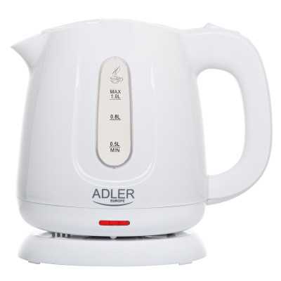 Adler Kettle | AD 1373 | Electric | 850 W | 1 L | Polypropylene | 360 rotational base | White