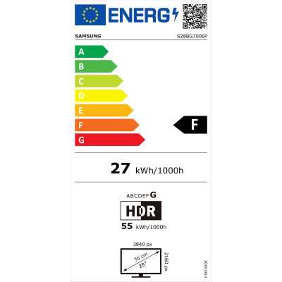 Samsung | LS28BG700EPXEN | 28 " | IPS | UHD | 16:9 | 1 ms | 250 cd/m | Black | HDMI ports quantity 2 | 144 Hz