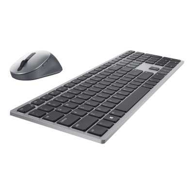 Premier Multi-Device Keyboard and Mouse | KM7321W | Wireless | Ukrainian | Titanium Gray | 2.4 GHz, Bluetooth 5.0