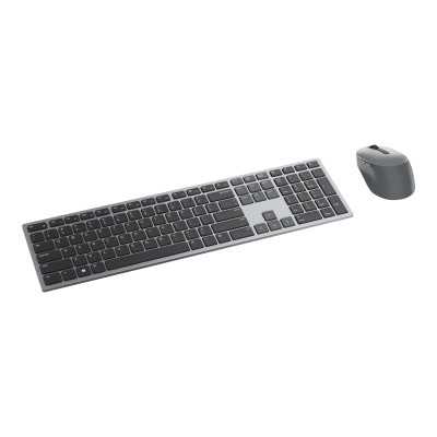 Premier Multi-Device Keyboard and Mouse | KM7321W | Wireless | Ukrainian | Titanium Gray | 2.4 GHz, Bluetooth 5.0