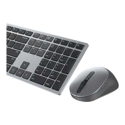 Premier Multi-Device Keyboard and Mouse | KM7321W | Wireless | Ukrainian | Titanium Gray | 2.4 GHz, Bluetooth 5.0