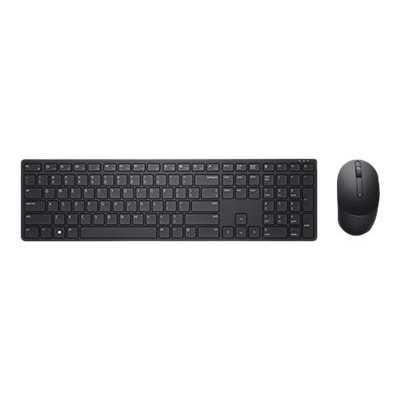 Dell KM5221W Pro | Keyboard and Mouse Set | Wireless | Ukrainian | Black | 2.4 GHz