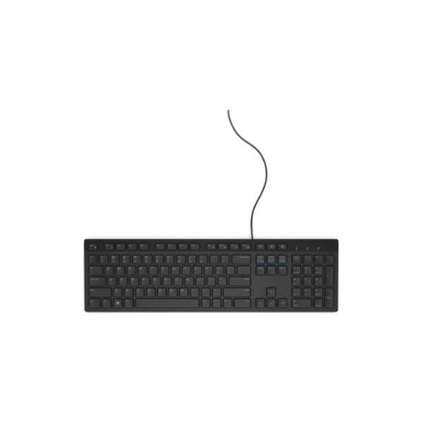 Dell “ daugialypės terpės klaviatūra-KB216 – JAV tarptautinė (QWERTY) – juoda