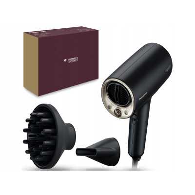 Panasonic | Hair Dryer | Nanoe EHNA0JN825 | 1600 W | Number of temperature settings 4 | Diffuser nozzle | Black