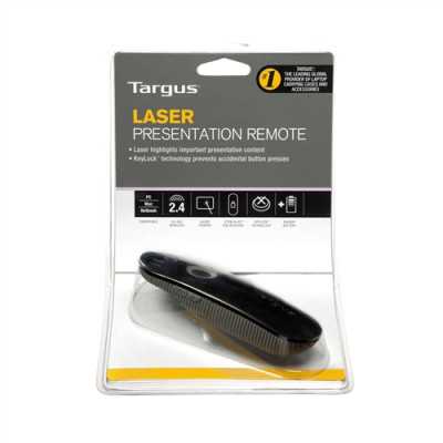 Targus | Laser Presentation Remote | Black, Grey | Plastic | * Clear & intuitive layout enables users to open and operate a pres