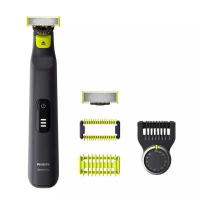 Philips | OneBlade Pro Shaver for Face and Body | QP6541/15 | Operating time (max) 90 min | Wet & Dry | Lithium Ion | Black