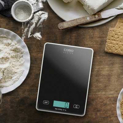 Caso | Kitchen scale | Slim | Maximum weight (capacity) 5 kg | Graduation 1 g | Display type | Black