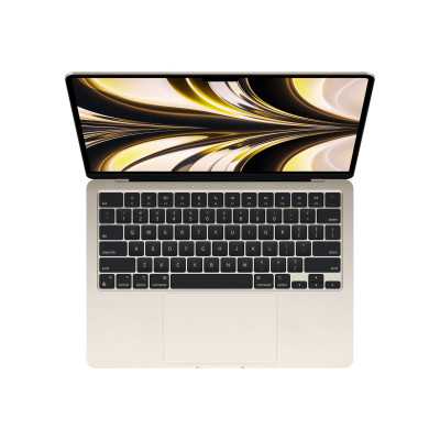 Apple | MacBook Air | Starlight | 13.6 " | IPS | 2560 x 1664 | Apple M2 | 8 GB | SSD 256 GB | Apple M2 8-core GPU | GB | Without