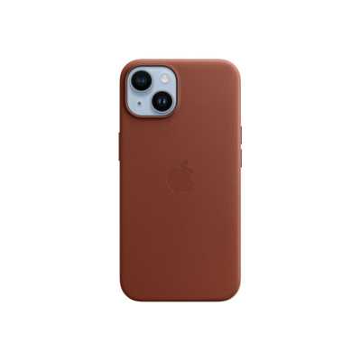 Apple | 14 Leather Case with MagSafe | Case with MagSafe | Apple | iPhone 14 | Leather | Umber