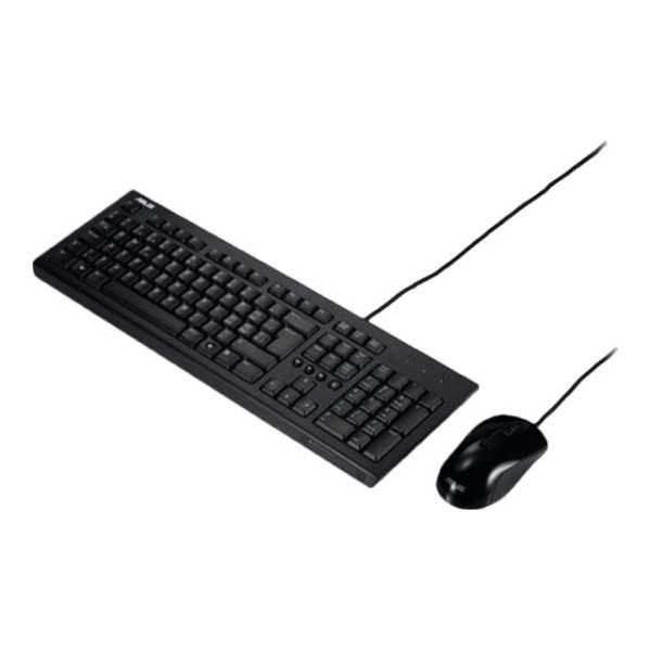 Asus | Juoda | U2000 | Klaviatūros ir pelės rinkinys | Laidinis | Komplekte pelė | LT | Juoda | 585 g