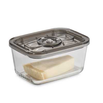 Caso | VacuBoxx Eco L | Glass Vacuum Container with Plastic Lid | Transparent