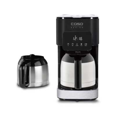 Caso | Coffee Maker with Two Insulated Jugs | Taste & Style Duo Thermo | Drip | 800 W | Black/Stainless Steel