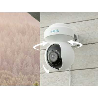 Reolink 4K Smart WiFi Camera with Auto Tracking | E Series E560 | PTZ | 8 MP | 2.8-8mm | IP65 | H.265 | Micro SD, Max. 256 GB