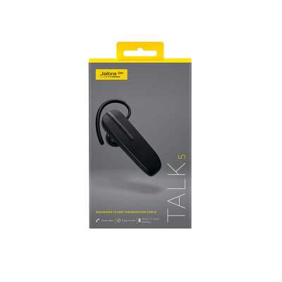 In-ear/Ear-hook | Talk 5 | Hands free device | 9.7 g | Black | 54.3 cm | 25.5 cm | Volume control | 16.3 cm