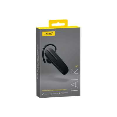 In-ear/Ear-hook | Talk 5 | Hands free device | 9.7 g | Black | 54.3 cm | 25.5 cm | Volume control | 16.3 cm