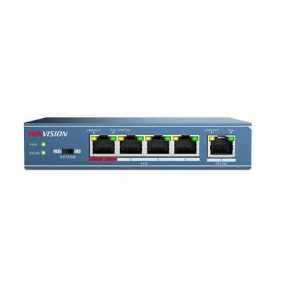 Hikvision | Switch | DS-3E0105P-E | Unmanaged | Desktop | 10/100 Mbps (RJ-45) ports quantity 4 | 1 Gbps (RJ-45) ports quantity 1