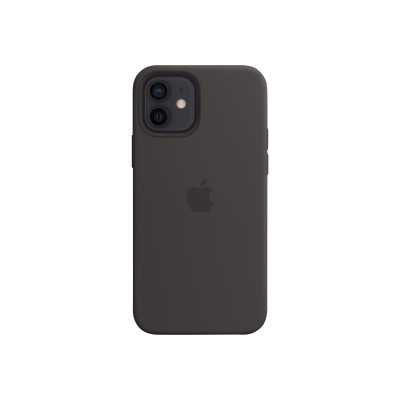 Apple | iPhone 12/12 Pro Silicone Case with MagSafe | Case | Apple | iPhone 12/12 Pro | Silicone | Black | The perfectly aligned