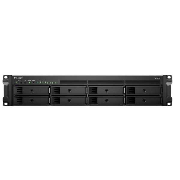 Synology | Rack NAS | RS1221+ | Iki 8 HDD/SSD Hot-Swap | AMD Ryzen | „Ryzen V1500B Quad Core“ | Procesoriaus dažnis 2,2 GHz | 4 