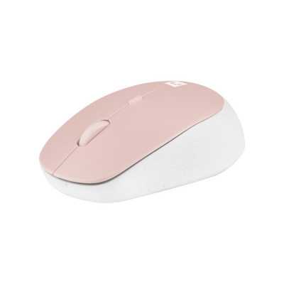 Natec | Mouse | Harrier 2 | Wireless | Bluetooth | White/Pink