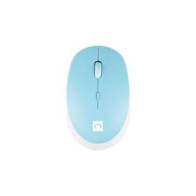 Natec | Mouse | Harrier 2 | Wireless | Bluetooth | White/Blue