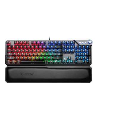 MSI | Gaming Keyboard | VIGOR GK71 SONIC BLUE | Gaming Keyboard | RGB LED light | US | Wired | Black | Numeric keypad | Blue Swi