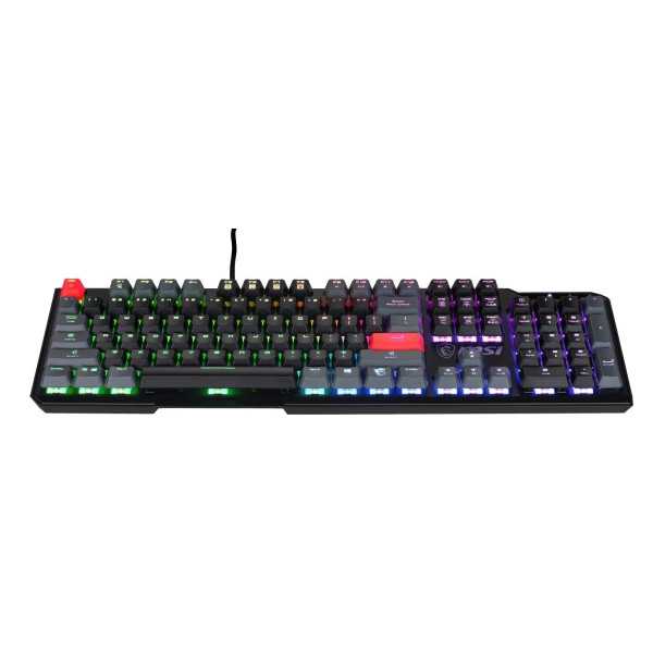 MSI | VIGOR GK41 DUSK LR US | Žaidimų klaviatūra | Laidinis | JAV | Juoda | Kailis Redas