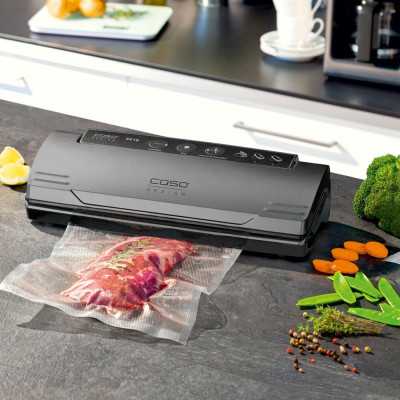 Caso | VC 10 PlusEdition | Vacuum sealer | Power 110 W | Temperature control | Black/Silver