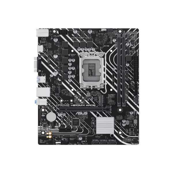 ASUS PRIME H610M-K ARGB | Procesorių šeima Intel H610 | Procesoriaus lizdas LGA1700 Socket | 2 DIMM lizdai – DDR5, ne ECC, unbuf