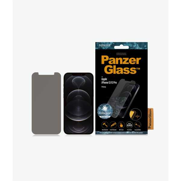 PanzerGlass | Apple | For iPhone 12/12 Pro | Tempered Glass | Transparent | Privacy glass