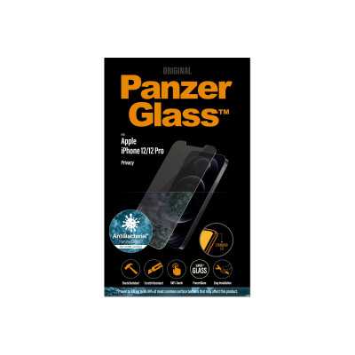 PanzerGlass | Apple | For iPhone 12/12 Pro | Tempered Glass | Transparent | Privacy glass