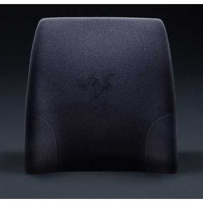 Razer 400 x 364 x103 mm | Exterior: Velvet fabric cover (with grippy rubber back) Interior: Memory foam | Lumbar Cushion for Gam