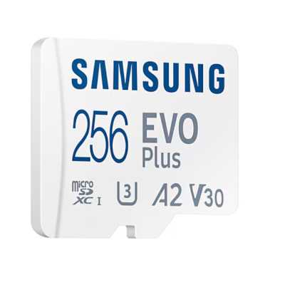 Samsung | MicroSD Card | EVO Plus | 256 GB | microSDXC Memory Card | Flash memory class U3, V30, A2