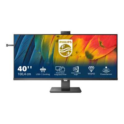 Philips Business Monitor 40B1U5601H/00 Philips 40 " IPS 3440 x 1440 pixels 21:9 4 ms 300 cd/m Black 100 Hz