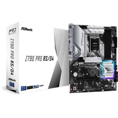 ASRock | Z790 PRO RS/D4 | Processor family Intel | Processor socket LGA1700 | DDR4 DIMM | Memory slots 4 | Supported hard disk d