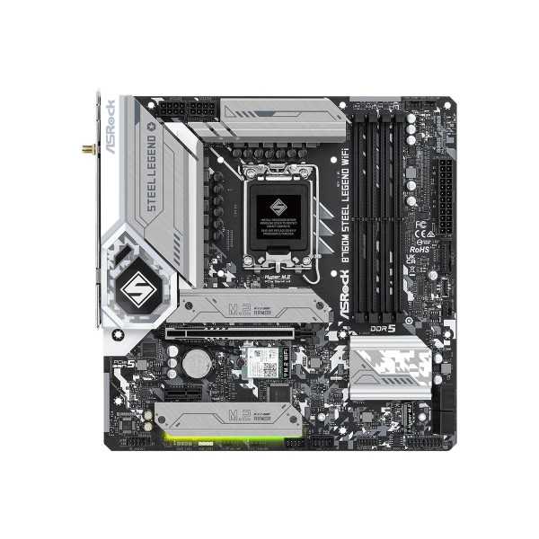 ASRock | B760M Steel Legend WiFi | Processor family Intel | Processor socket LGA1700 | DDR5 DIMM | Memory slots 4 | Supported ha