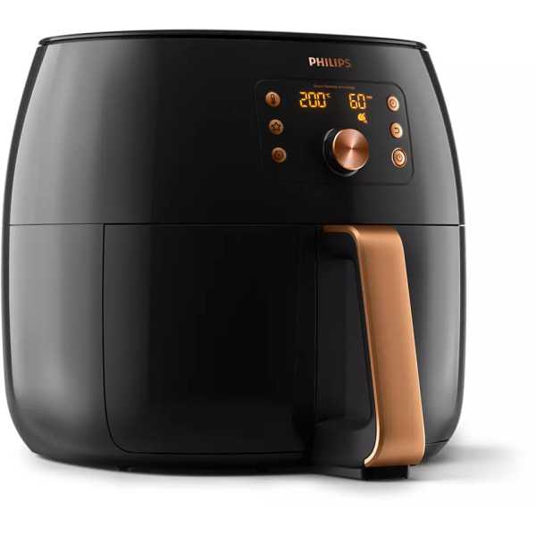 Philips | HD9867/90 | Premium Airfryer XXL | Galia 2225 W | Talpa 7,3 L | Išmanioji jutimo technologija | Juoda