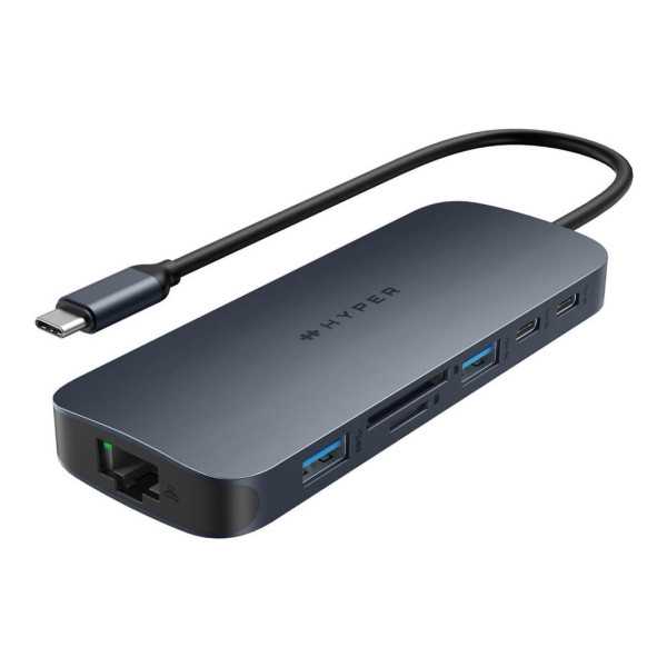 Hyper HyperDrive EcoSmart Gen.2 Dual HDMI USB-C 11-in-1 Hub w 140 W PD3.1 Pass-Thru“ – skirtas įrenginiams su MST Hyper “