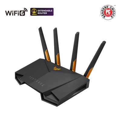 Asus | Wireless Wifi 6 AX4200 Dual Band Gigabit Router, UK | TUF-AX4200 | 802.11ax | 3603+574 Mbit/s | 10/100/1000 Mbit/s | Ethe